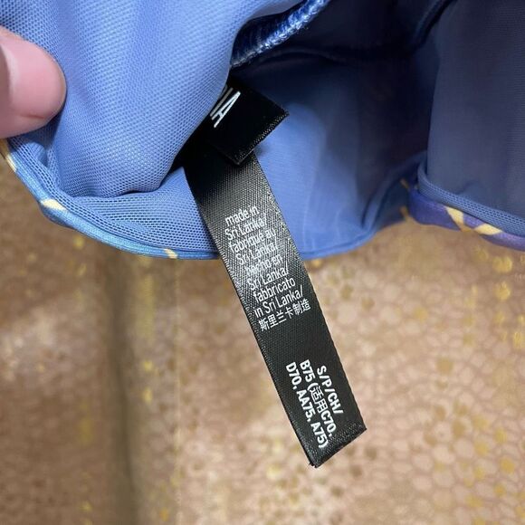 Victoria’s Secret Sport Celestial Sun Moon Stars Blue Purple Sports Bra, S - Picture 3 of 4